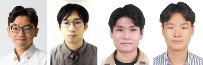 (왼쪽부터) 물리학과 김갑진 교수, 박민규 박사, 유무진 박사과정, 송무준 박사과정