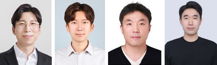 (왼쪽부터) 신소재공학과 정연식 교수, 이규락 박사과정, KIST 김진영 박사, KIST 김동훈 박사